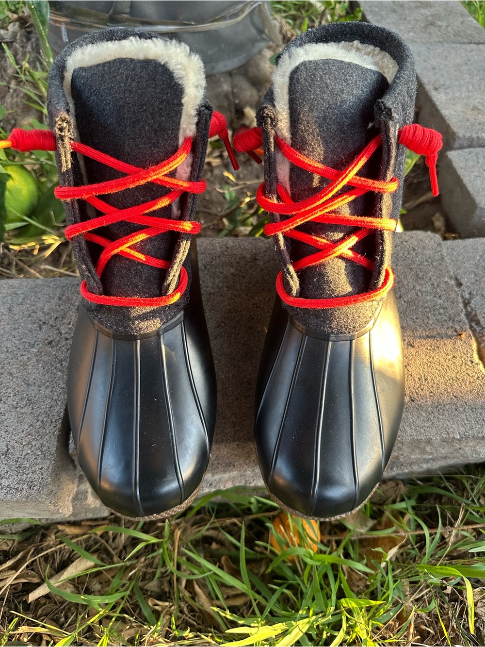 Sperry for J.Crew Shearwater Flannel Duck
Boots Women's Size 8M
